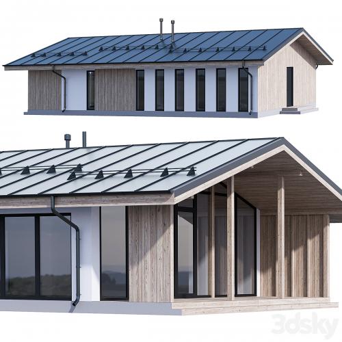 Frame modular house 120 m2 with PREFAB frame technology