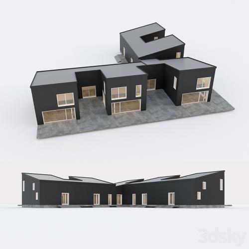 Two-storey residential building. Prefab house. 8