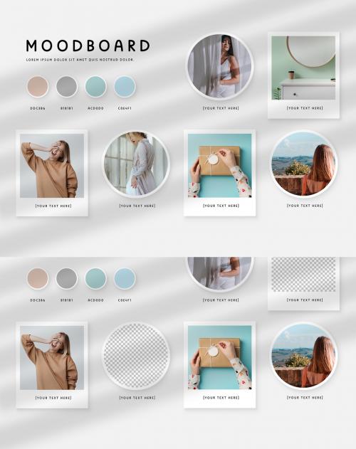 Minimalistic Moodboard Mockup