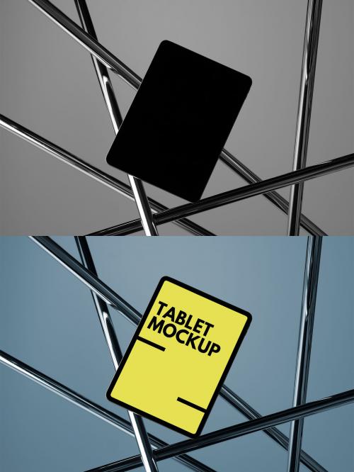 Vertical Tablet Mockup on Equilibrium with Metallic Tubes