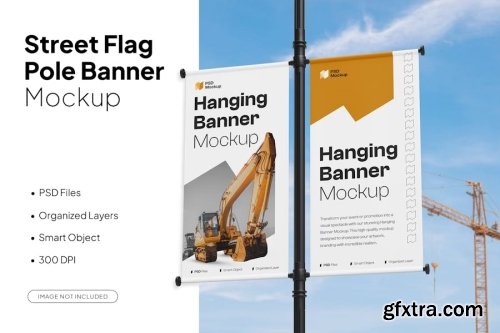 Flag Mockup Collection 12xPSD