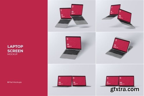 Laptop Mockup Collection 10xPSD