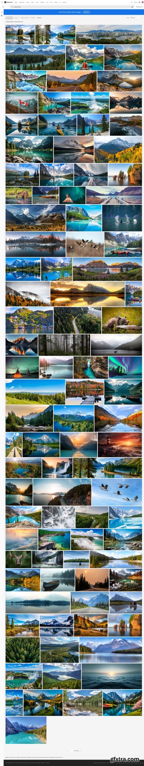 Canada Nature Stock Photos 100xJPEG