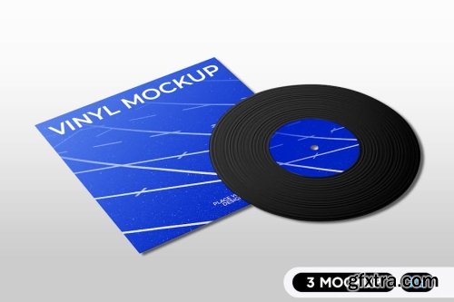 Vinyl Record Mockup Template Collection 15xPSD