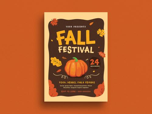 Fall Festival Event Flyer Layout