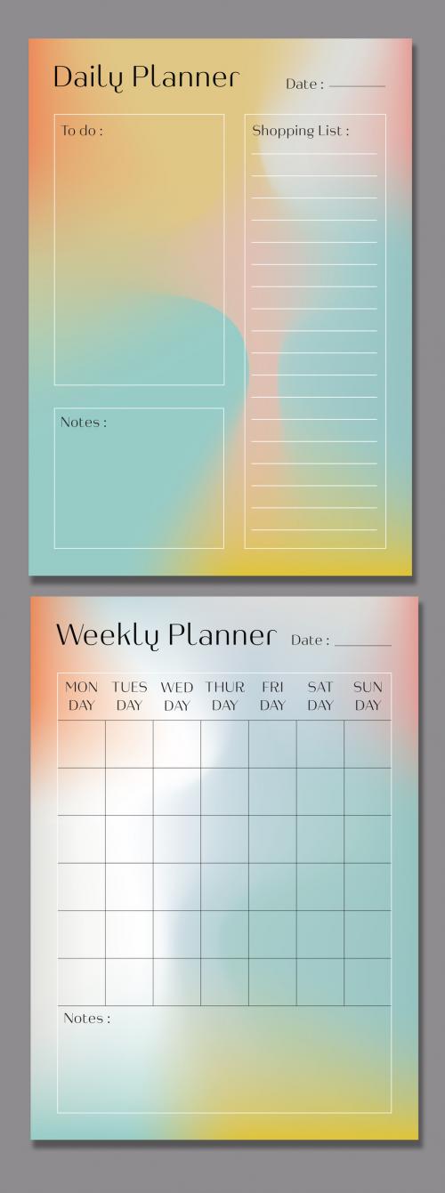 Orange Gradient Planner