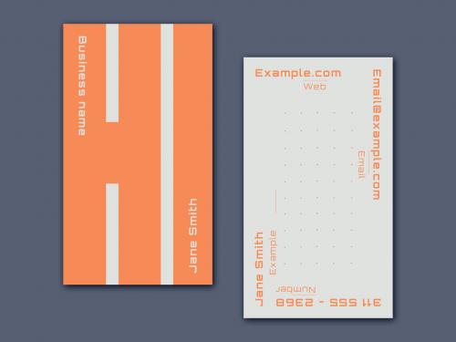 Orange Business Card