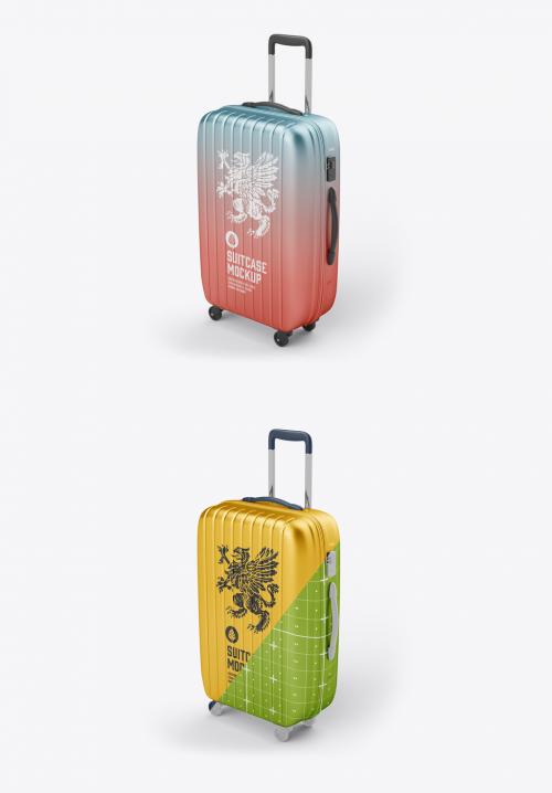 Travel Suitcase Mockup