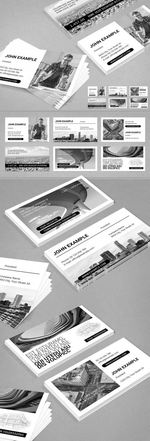 Business Card in Black and White