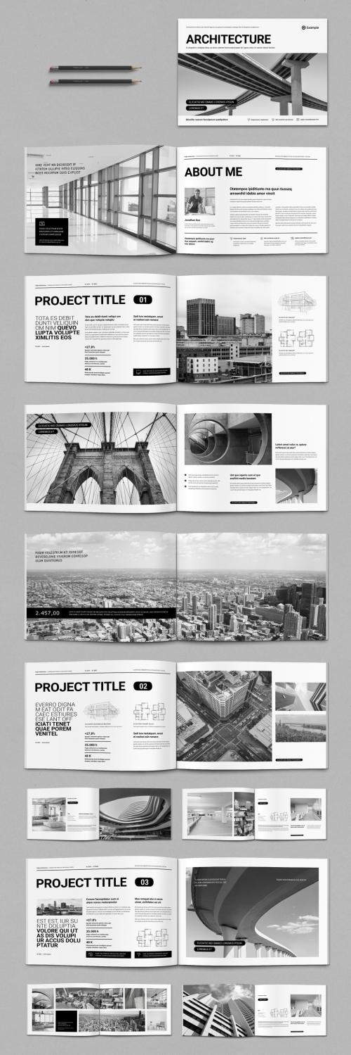 Landscape Architecture Agency Portfolio in Black and White