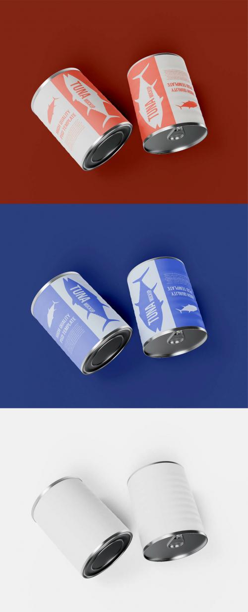 Tuna Cans Mockup