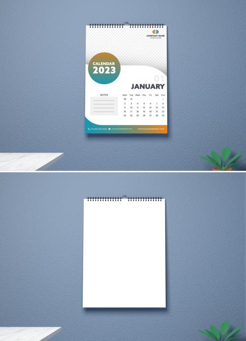 Wall Calendar Mockup