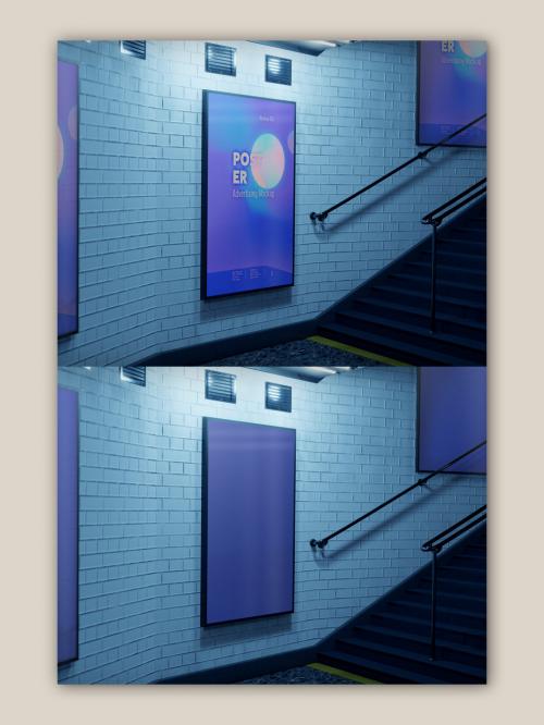 Metro Poster Mockup