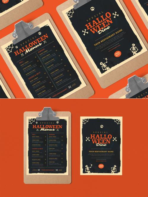 Special Retro Halloween Menu