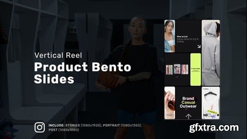 Videohive Product Bento Slides Vertical Reel 52056383