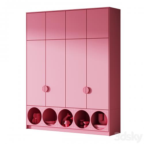 502 furniture for children 05 cupboard with toys and decor