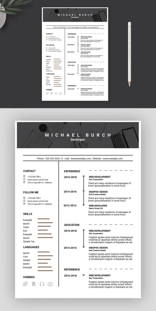 Creative Resume Layout