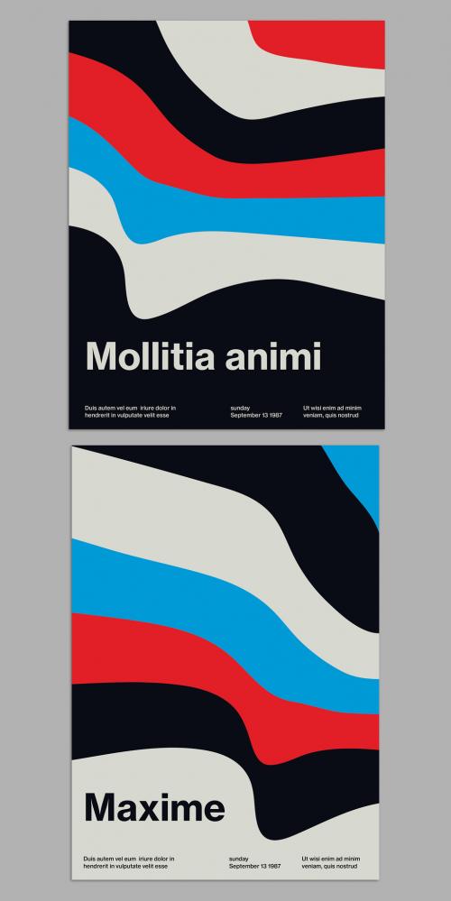 Swiss International Style Poster Design Layout