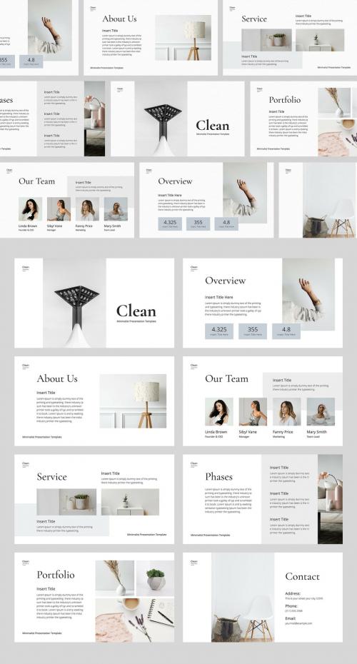 Minimalist Presentation Layout