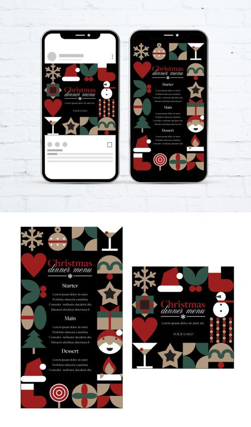 Digital Christmas Restaurant Menu