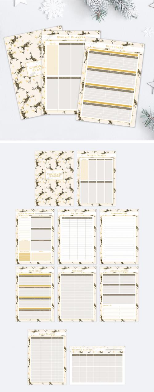 Deer Christmas Planner Kit