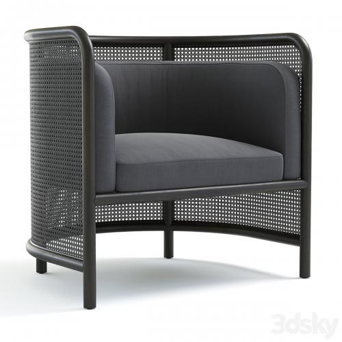 Crate & Barrel Fields Cane Back Accent chair