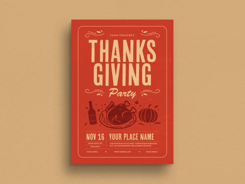 Thanksgiving Flyer Layout