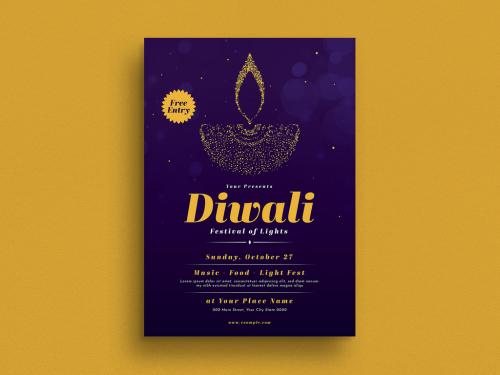 Diwali Festival Event Flyer Layout