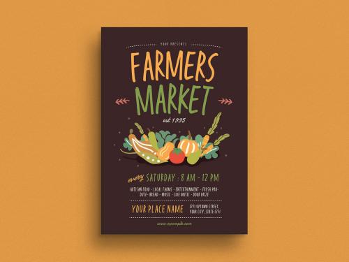 Farmer Market Event Flyer Layout