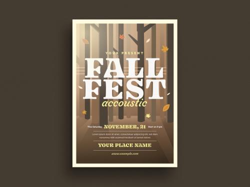 Fall Festival Event Flyer Layout