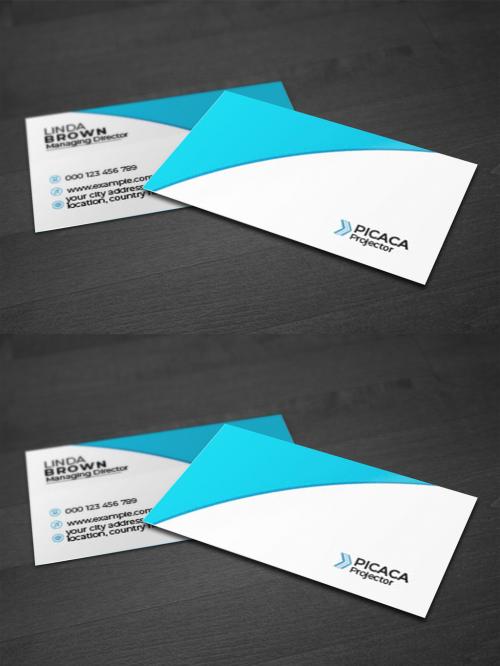 Cyan Business Card