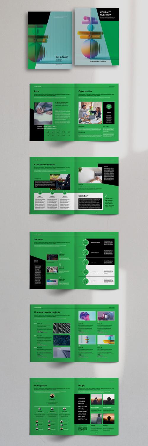 Green Company Profile Layout