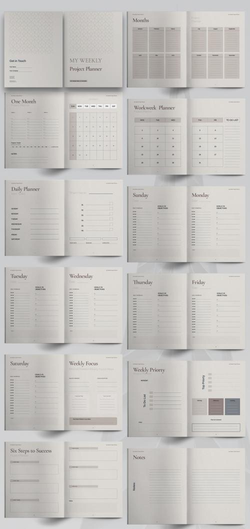 Weekly Planner Workbook Layout