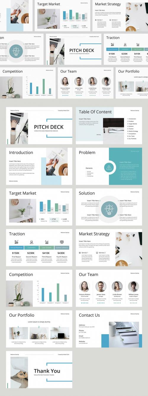 Pitch Deck Presentation Layout