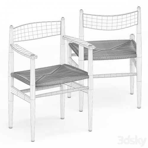 CH36 chair and CH37 chair by Carl Hansen