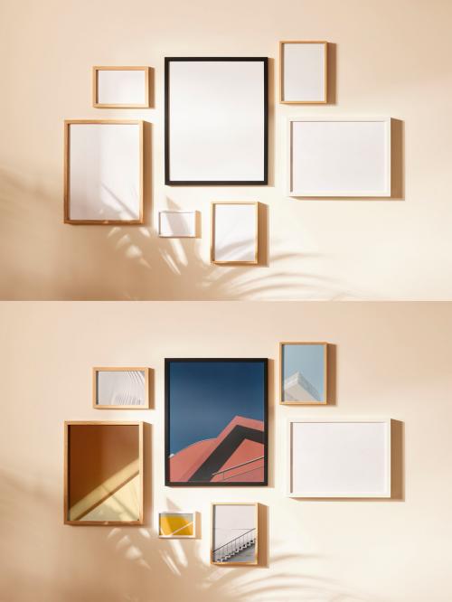 Photo Frame Gallery Wall Mockup