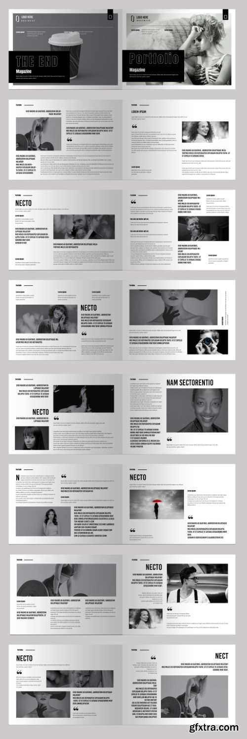 Portfolio Magazine Layout Landscape