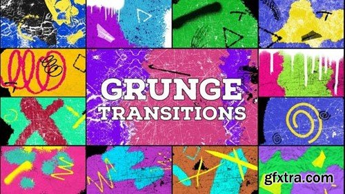 Videohive Grunge Transitions 52079867