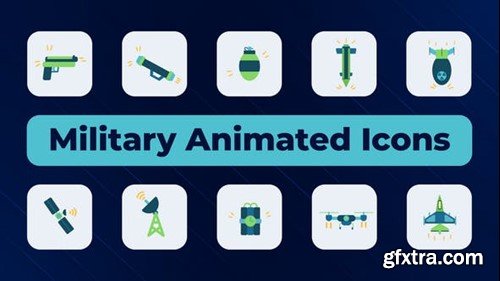 Videohive Military Animated Icons 52089974