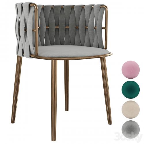 Homary-Light Gray Nordic Accent Chair Velvet Upholstered Accent Chair Round Stool