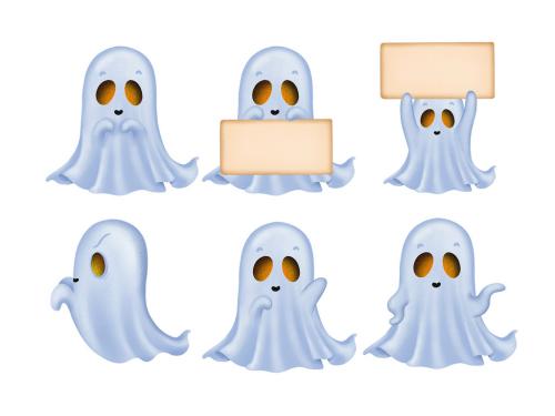 Ghost Character Halloween Clipart