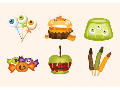 Halloween Candy Illustrations