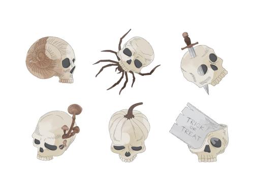 Spooky Skulls