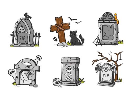 Graveyard Tombstones