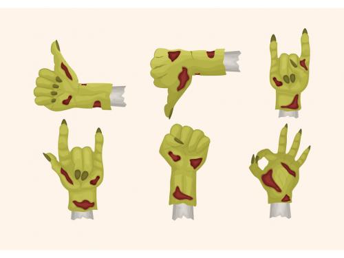 Zombie Hand Gestures for Halloween