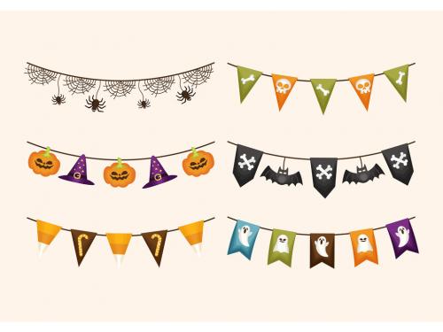 Halloween Decoration Bunting Flags