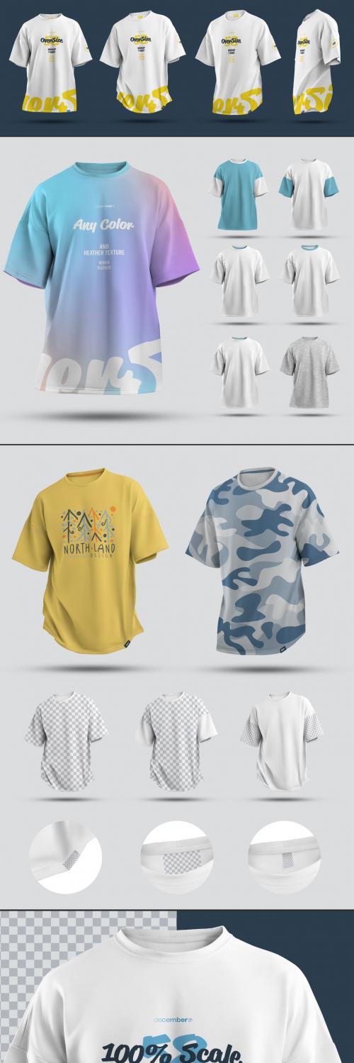 4 Oversize T-Shirt Mockups