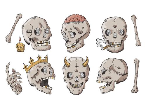 Skull Skeleton Illustrations