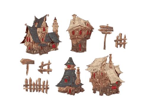 Spooky Haunted House Illustrations