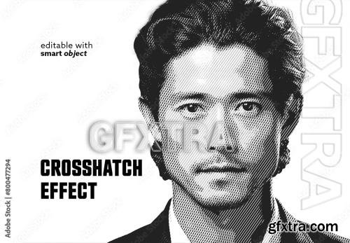 Crosshatch Effect 800477294